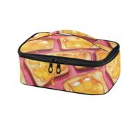 famyily Breakfast Yummy Toast - Bolsas de almuerzo decorativas amarillas para adultos, bolsa térmica portátil para niñas, para salir y comer