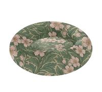 famyily Cama para mascotas con patrón de flor de cerezo vintage para mascotas, cama calmante antiansiedad para mascotas de tamaño pequeño, suministros M