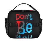 famyily Don't Be Stupid - Lonchera portátil a prueba de fugas para adolescentes, correa de hombro ajustable, bolsa aislada para el trabajo y la escuela