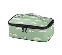 famyily Happy Father's Day Funny Beard Green - Bolsa de almuerzo térmica portátil para adultos, lonchera térmica para hombre