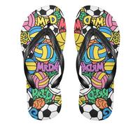famyily Yellow Hair Bunny Anime Doodle Sports Ball - Chanclas de goma para hombre, de secado rápido, para yoga, Doodle Sports Ball, X-Small X-Narrow