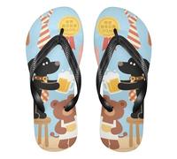 famyily Yellow Hair Bunny Anime Greatest Dad Day - Chanclas de goma cómodas para hombre para caminar, El mejor día del padre, XX-Large XX-Wide