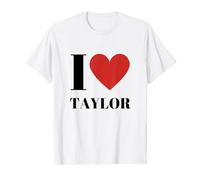 Fan de I Heart Taylor Name Camiseta