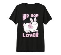 Fan de la música de Conejo Lindo Amante del Hip Hop Camiseta Premium
