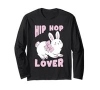 Fan de la música de Conejo Lindo Amante del Hip Hop Manga Larga