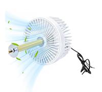 Fan de la perrera para cajas de perros - ABS Wood Quiet 2 Speed Cage Cooling Fan 13cm | Universal Indirect Airflow Pet Fać para perros Gatos Parrots Birds Bunny Small Pets Use well-being