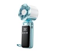 Fan de Mister Foldable, Rechargeable Cooling Device, 2 Mode Portable Air Fan, Water Spray Cooling Gadget Handheld Summer Travel for Office Camping Road Trip Outdoor Indoor Use Men Women Youth Adults