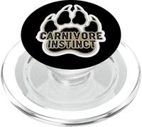 Fan de nutrición dietética Carnívore Instinct Paw Print PopSockets PopGrip para MagSafe
