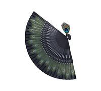 Fan de Plegado Ventilador de Mano de bambú Antiguo para el de Decoración de Ropa de Rendimiento para Cumpleaños y Festivales Decoración de Pared
