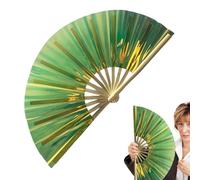 Fan de salto de baile - gran ventilador de mano plegable | Ventilador portátil para bailar | Fan FIGH FILMING HAND | Fan Fan Dancing Hand for Men Women | Fan Hand for Men Women | Fan Hand para ravee