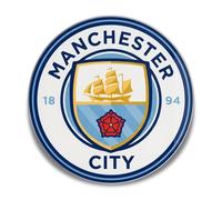 Fan Decor Placa de pared de Man City, arte de pared acrílico con licencia oficial, 47 x 47 cm, con kit para colgar, regalos del Manchester City para hombres, niños y fanáticos, dormitorio, sala de