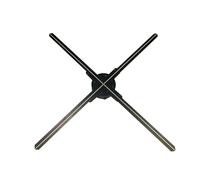 Fan del Holograma De Los Ojos Desnudos 3D De La Publicidad De 4 Aspas LED con App Y WiFi HD