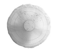 Fan Dust Cover, Standing Fan Protector, Waterproof PVC Shield, Child Safety Zipper Design, Ideal for Indoor Outdoor Storage Use, 51.18x15.75 Inches, Transparent White, 1 Piece