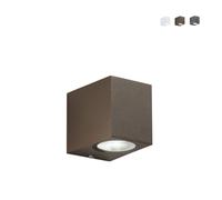 Fan Europe Qubo - Aplique de exterior Down de aluminio, Corten, IP54, GU10