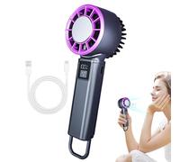Fan Fahand portátil | 5 modos Ajustable DESN - Ventilador de escritorio 5 modos USB recargable 2000mAh Ligero y plegable flujo de aire de alta velocidad