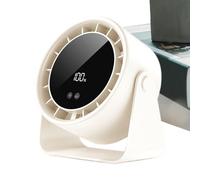 Fan For Desk - Wireless Personal Table Cooling Device, Silent Air Circulator Indoor Outdoor Use, Compact Rechargeable Travel Fan, Strong Airflow Portable Design | Office Room Camping Use
