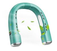 Fan for Neck 5 Speeds Quiet Bladelwess Wearable Ventilator LED Display