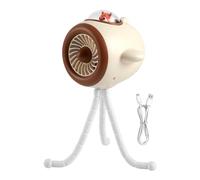 Fan For Stroller - Stroller Fan | 3 Wind Speed Rotatable | Quiet Handheld Fans | Giratable LED Light For Kids Teens Adults Travelers Daycare Daily Walks Summer Travel Beach Park Shopping Camping Home