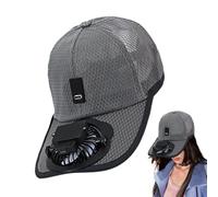 Fan Hat - Fishing Hat with New Breathable Mesh Cap, Rechargeable Fan Cap