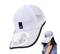 Fan Hat - Fishing Hat with New Breathable Mesh Cap, Rechargeable Fan Cap