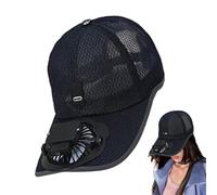 Fan Hat - Fishing Hat with New Breathable Mesh Cap, Rechargeable Fan Cap