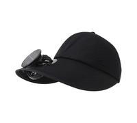 Fan Hat, USB recargable Cooling Cap, 600mah Solar Assisted Béisbol Hat, Sun Protection Wearable Mini ventilador dispositivo para hombres mujeres deportes pesca playa viaje vacaciones Backpacking