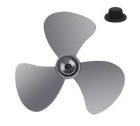 Fan Leaf Replation, Bedroom Fan Blade, 13,78 x 13,78 x 1,57 pulgadas, Durable Wind Blower Part, Includes Nut Cover, Ideal para Dorm, Living Room, Basement, Patio, Classroom, Garage Use, Gray Color