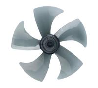 Fan Leaves Replacement - Household Fan Parts | 5 Blade Cooling Attachment | Air Blowing Tool With Nut Cover, Spare Accessory For Workstation, Bedroom, Living Room, Indoor Appliance Fix