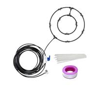 Fan Misters for Outdoor, Cooling Sprayer, Air Purification System, Multi-Nozzle Hose Design, Long Reach Coverage, for Dog Kennel Bbq Patio Garden Event Tents Backyard Use, 8 Meters, 19.69 Inches