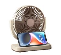 Fan per la circolazione 'aria, ventilatore di circolazione,Ventile da tavolo silenziosa ricaricabile per la circolazione 'aria - A Gancio regolabile a 3 velocità collegati Apparecchio a 360 gr