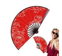 Fan plegable de mano genérica - Ventilador plegable vintage | plegable hand fan | Hot Weather Cooling Tools | Cosplay Performance Props for Dancing Wedding Party