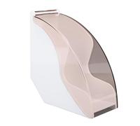 Fan Shape Coffee Paper Holder | Acrylic Protective Storage Box for Conical Paper Accessories/Home/Cafe | Compact & Lightweight Container (White)
