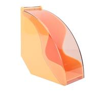 Fan Shape Coffee Paper Holder | Acrylic Protective Storage Box for Conical Paper Accessories/Home/Cafe | Compact & Lightweight Container (Orange)