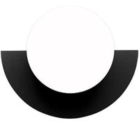 Fan Shaped Indoor Decoration Wall Lamp Glass Shade Compatible with Bedroom, Chandelier(Black,Warm Light)