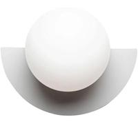 Fan Shaped Indoor Decoration Wall Lamp Glass Shade Compatible with Bedroom, Chandelier(White,Cool Light)