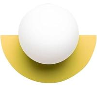 Fan Shaped Indoor Decoration Wall Lamp Glass Shade Compatible with Bedroom, Chandelier(Yellow,Warm Light)