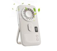 Fan with Mist, Digital Display Battery Operated Mini Cooling Fan with Ultra-Thin Portable Mister, Personal Cooling Device for Home, Office, Outdoor, Summer, Camping, Hiking, Fishing, Travel, Picnic