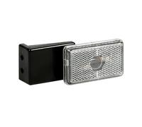 Fanal Luz De Señal Blanca Con Reflector y Soporte 12 - 24V