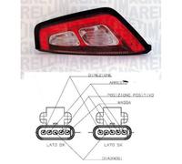 Fanale faro trasera derecha Fiat Punto evo 2009 al marco roja