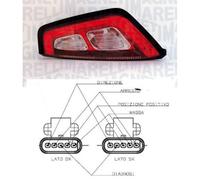 Fanale faro Trasero izquierdo Fiat Punto evo 2009 al marco roja