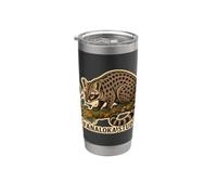 FANALOKA STUDY Civeta Malgache Historia Natural Vaso térmico de acero inoxidable de doble pared