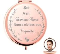 FANAOREN Regalo Dia de la Madre, Regalo Madre, Espejo Compacto-A MIA Hermosa Mamá, Regalo Mama, Regalos para Madres, Regalo Madre Cumpleaños, Navidad, Regalos Originales para Madre