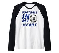 Fanart de Football In My Heart Soccer Lover 2026 Camiseta Manga Raglan