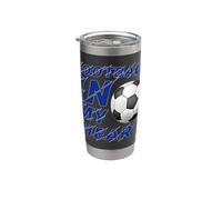 Fanart de Football In My Heart Soccer Lover 2026 Vaso térmico de acero inoxidable de doble pared