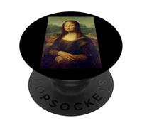 Fanart de Leonardo Da Vinci de Mona Lisa Mona Lisa PopSockets PopGrip Adhesivo