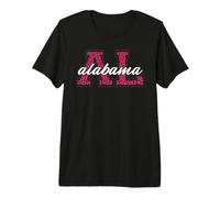 Fanart Vintage con Estampado de Leopardo para el Día del Juego de Alabama Camiseta Premium