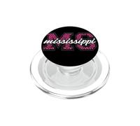 Fanart Vintage con Estampado de Leopardo para el Día del Juego de Misisipi PopSockets PopGrip para MagSafe