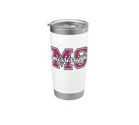 Fanart vintage con estampado de leopardo para el Día del Juego de Misisipi Vaso térmico de acero inoxidable de doble pared