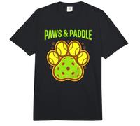 Fanática de Paws & Paddle, Humor, mamá, Pickleball, Amante de los Perros, Divertida Pata Comfort Colors Adult Heavyweight T-Shirt