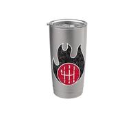 Fanático de cambio de palanca de cambios de transmisión manual de 6 velocidades en llamas Vaso térmico de acero inoxidable de doble pared